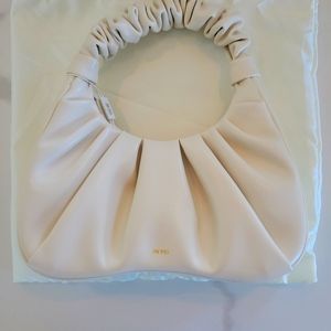 JW PEI Gabbi Rouched Hobo Handbag- Ivory
